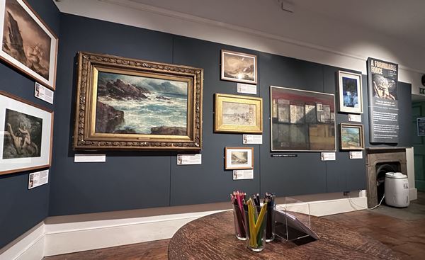 photo of an art exhibition